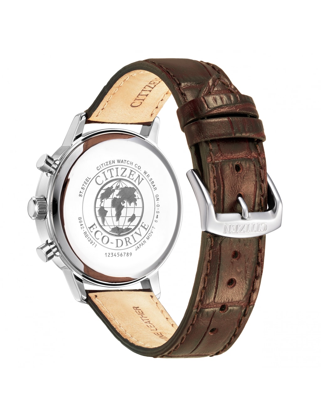 Citizen Twin Eye Leather Chronograph Watch 7 of 7