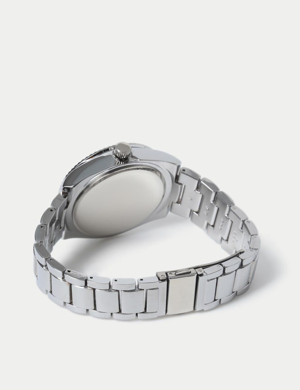 Silver Tone Round Face Metal Strap Watch 3 of 3