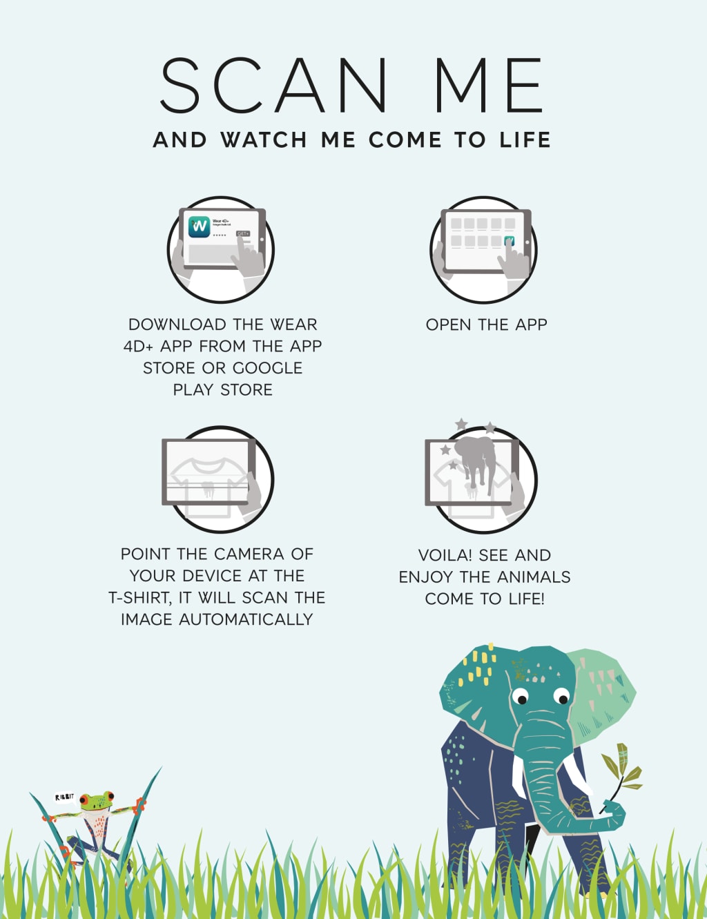 Unicorn Print T-Shirt (5-14 Years) - Download the app and watch me come to life! 4 of 5