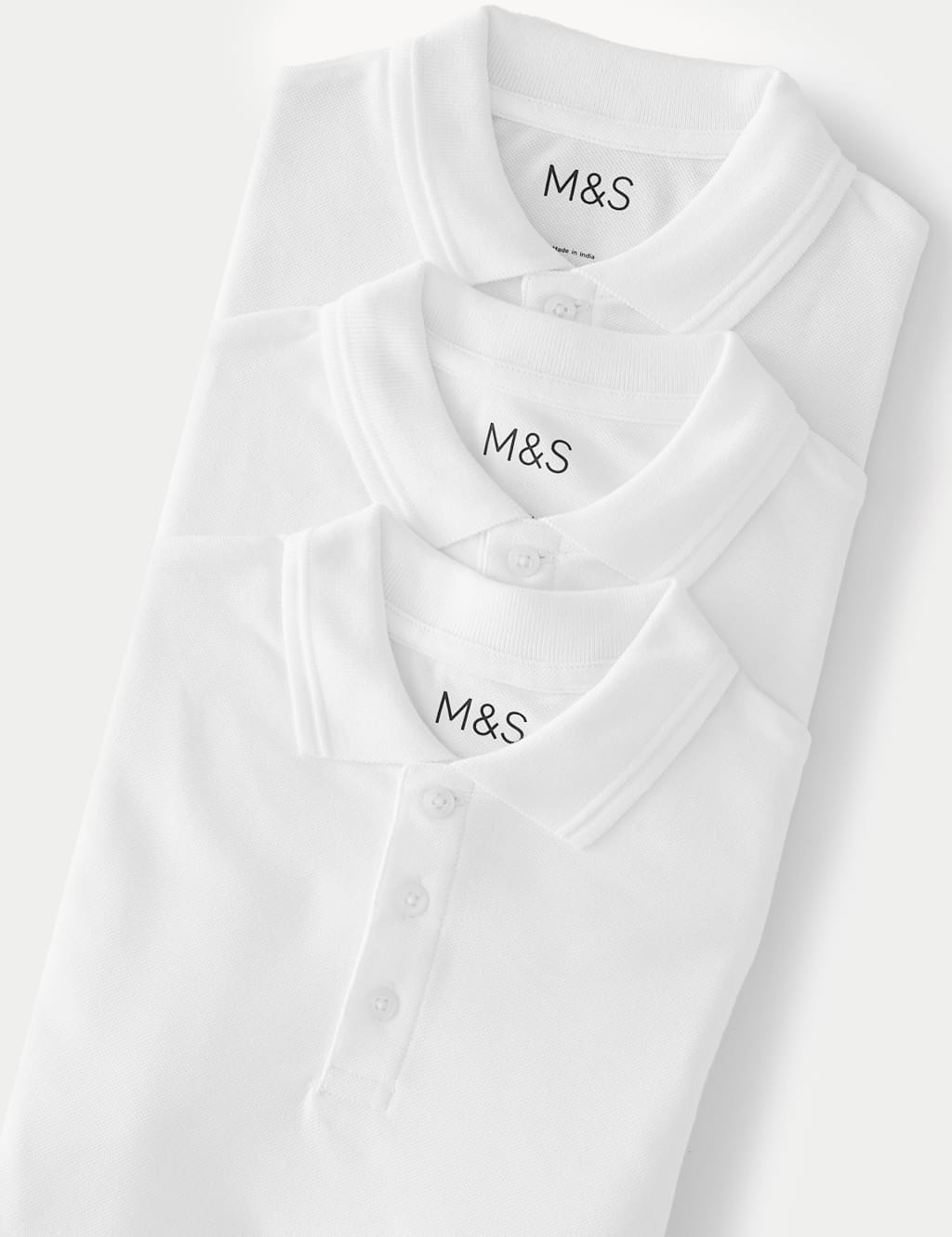 3pk Unisex Stain Resist School Polo Shirts (2-18 Yrs) 6 of 7