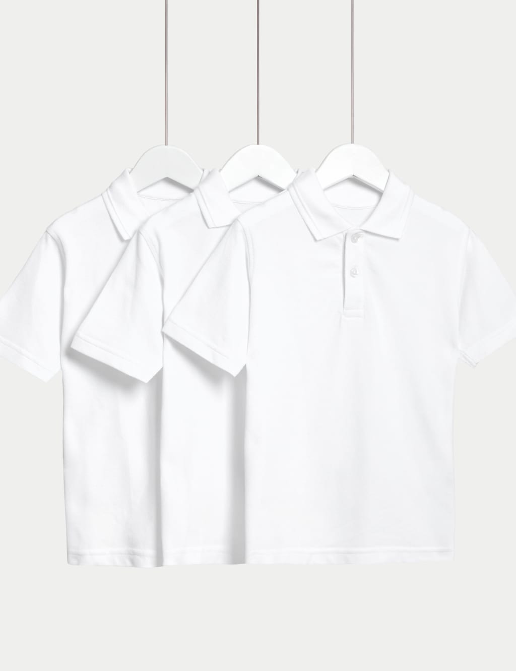3pk Unisex Stain Resist School Polo Shirts (2-18 Yrs) 2 of 7