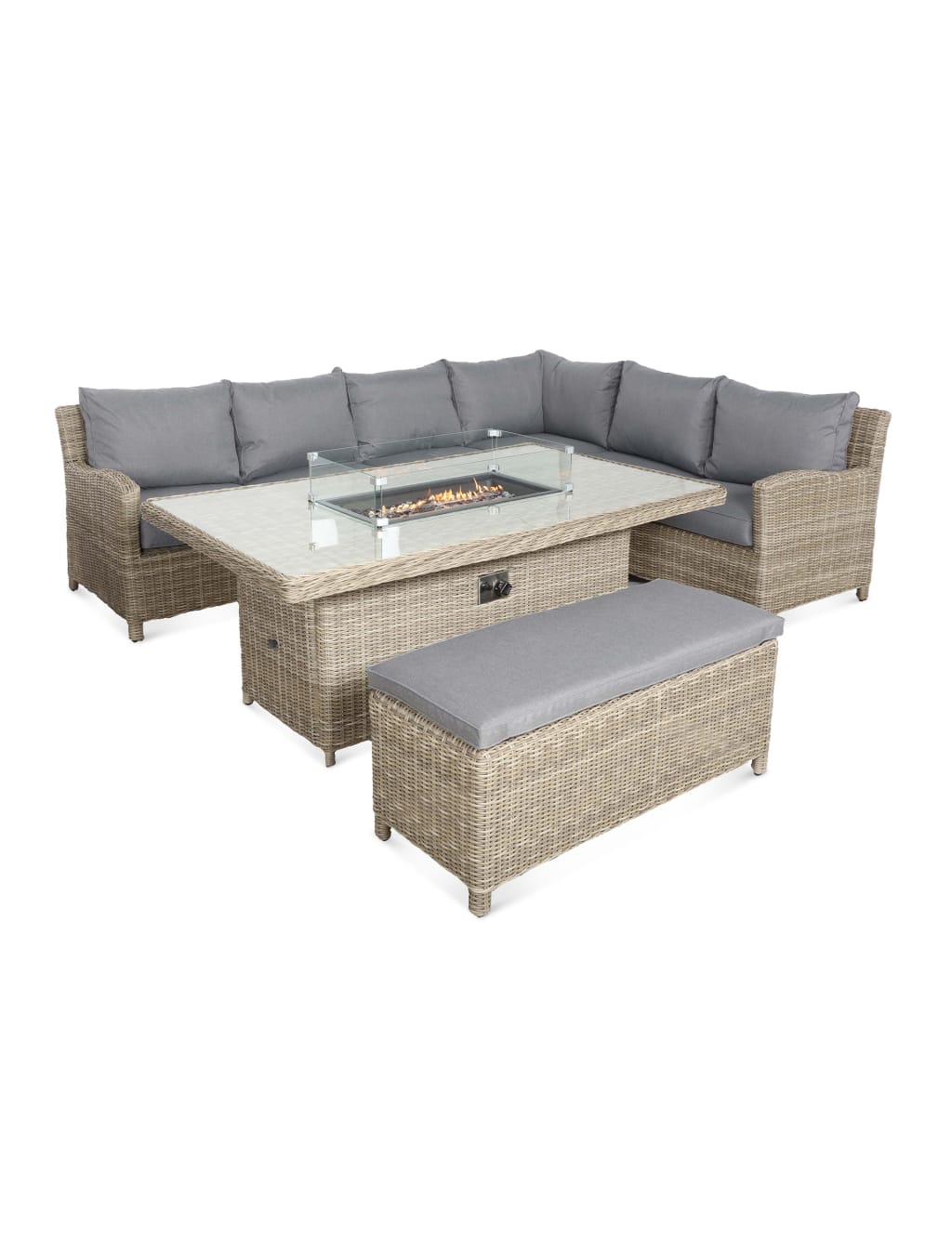 Wentworth 8 Seater Fire-Pit Lounge Set 8 of 9