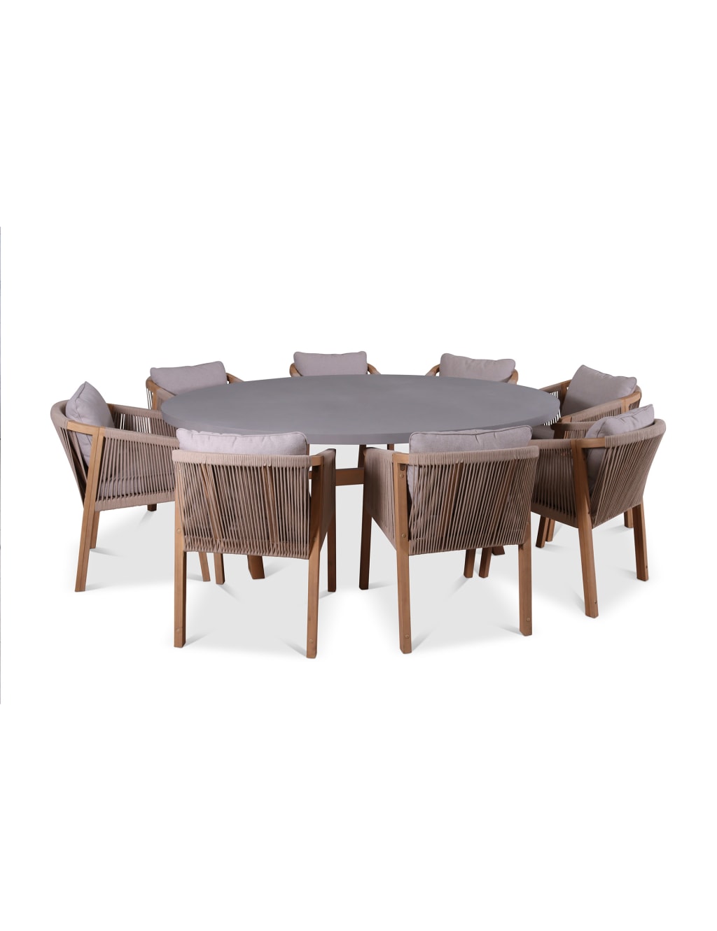 Luna 8 Seater Garden Table & Chairs 4 of 5