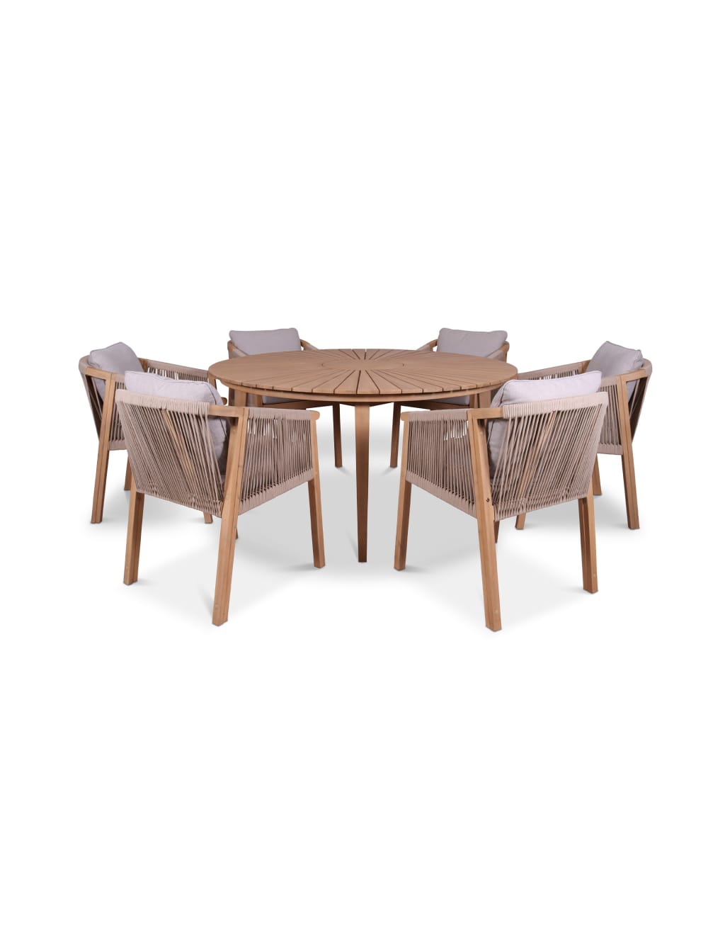 Roma 6 Seater Garden Table & Chairs 5 of 6