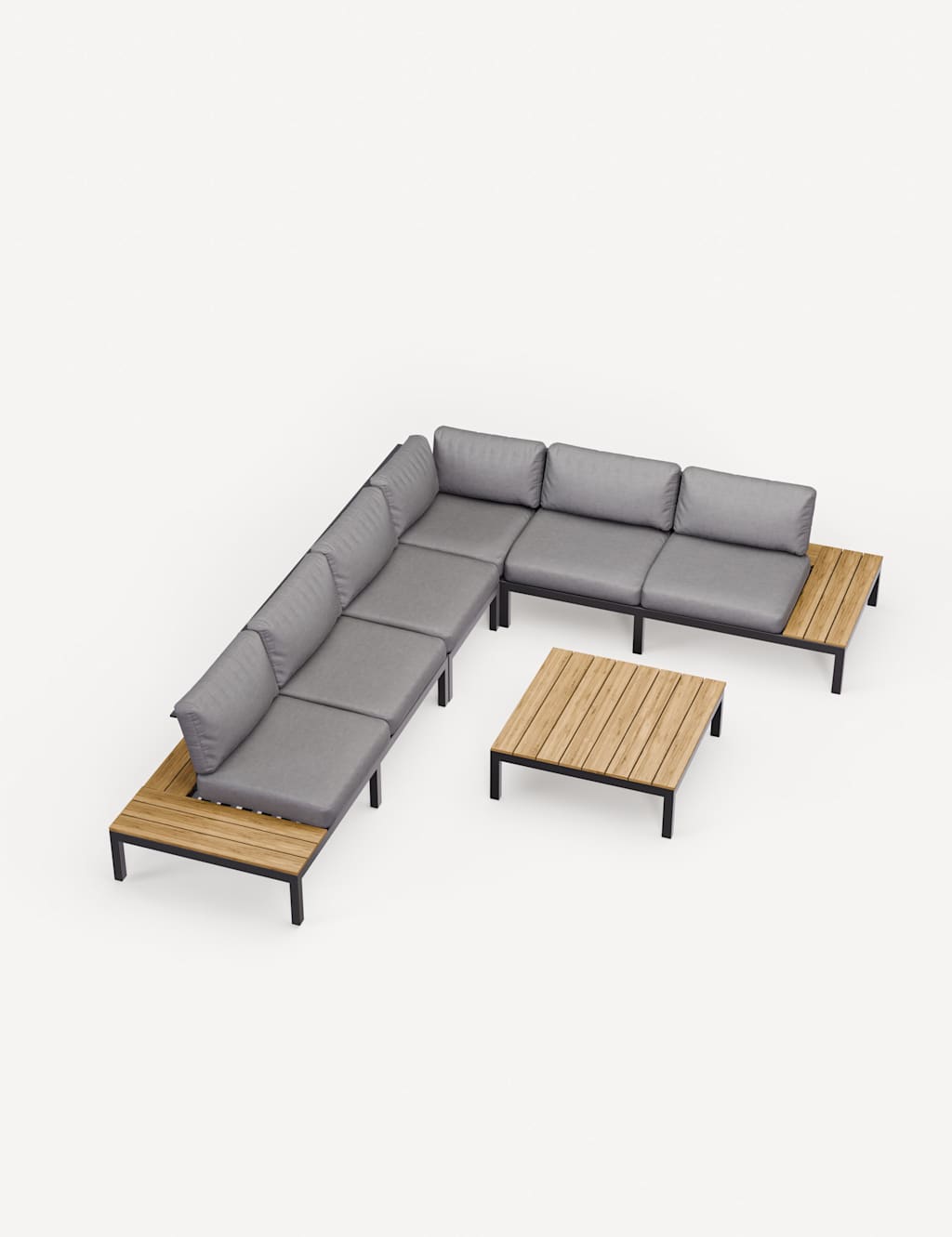 Aspen 6 Seater Garden Corner Lounge Set 9 of 17
