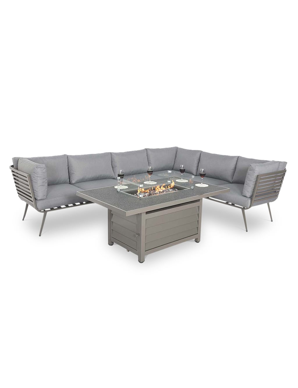 Mayfair Garden Firepit Lounge Set 4 of 5
