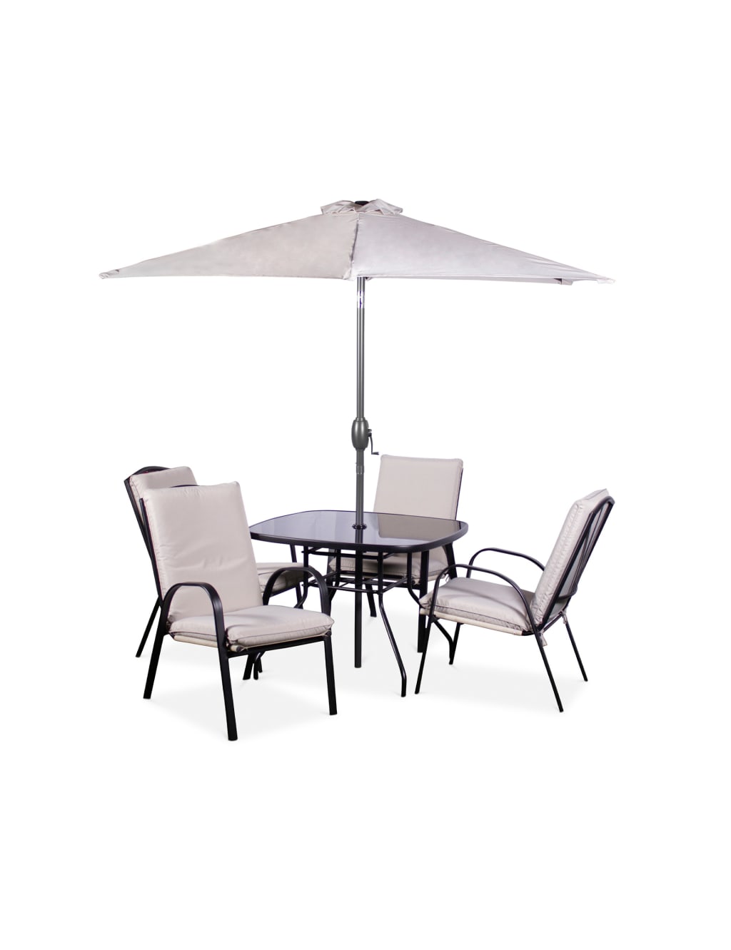 Amalfi 4 Seater Garden Dining Set 4 of 5
