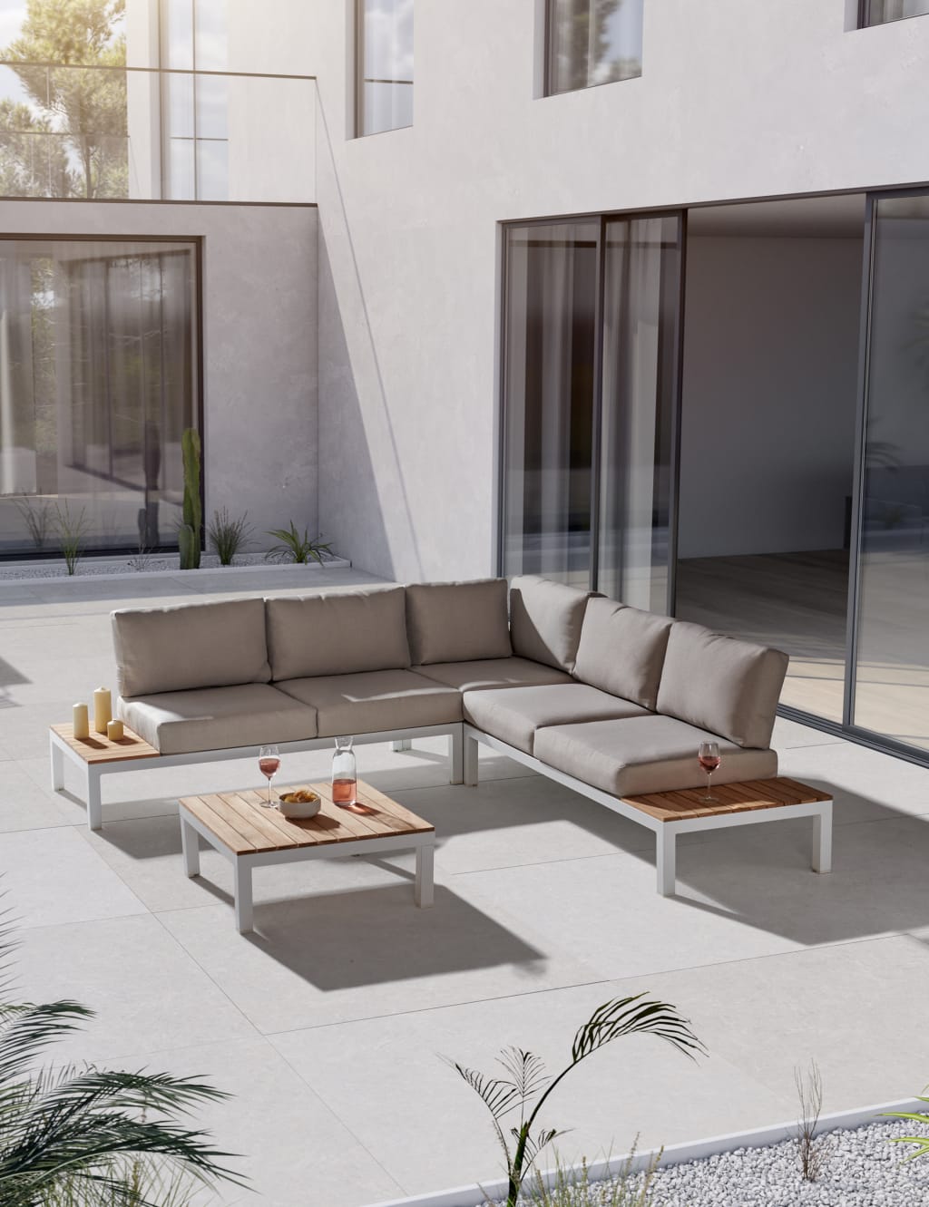 Elba Garden Corner Lounge Set 1 of 2