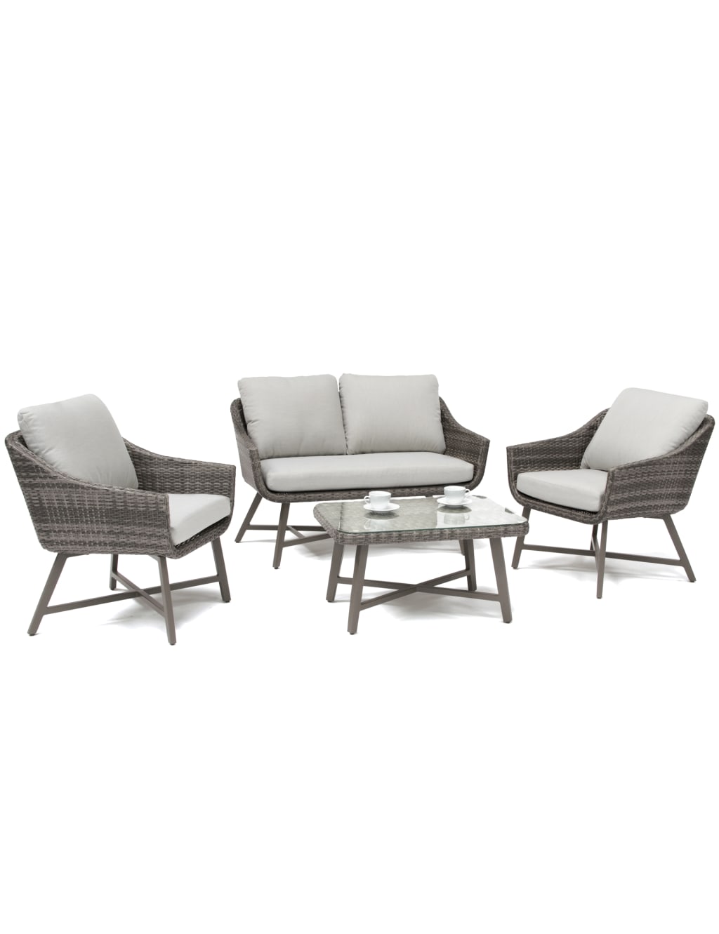 Lamode 4 Seater Garden Sofa & Chairs Set 2 of 5