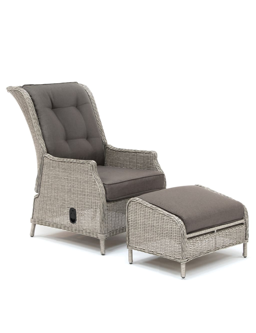Palma Garden Recliner Chair & Footstool 2 of 2