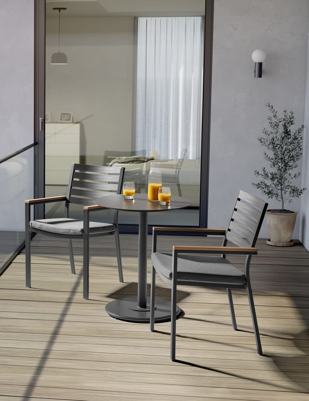 Elba Bistro Table and 2 Chairs 1 of 2