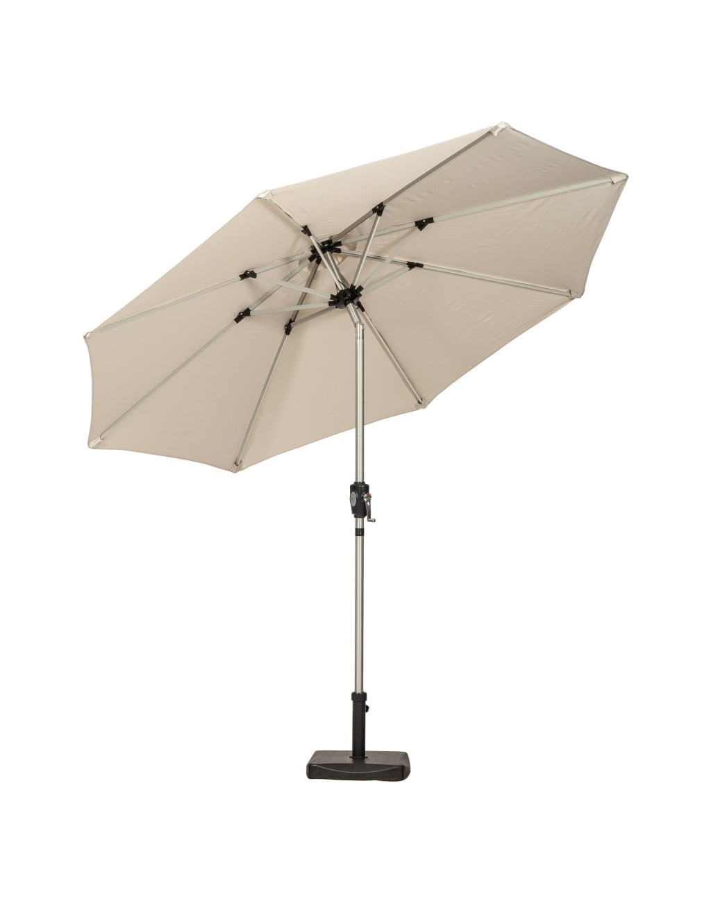 Crank and Tilt LED Strip Parasol 3 of 8