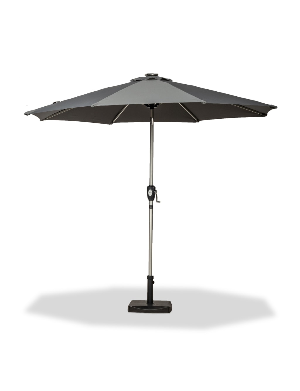 Crank and Tilt LED Strip Parasol 4 of 8