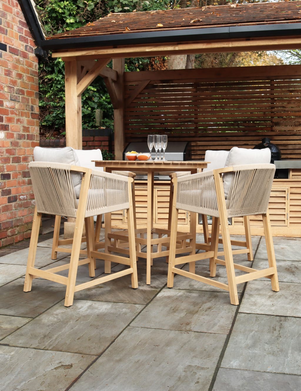 Roma 4 Seater Garden Table and Chairs Royalcraft M S