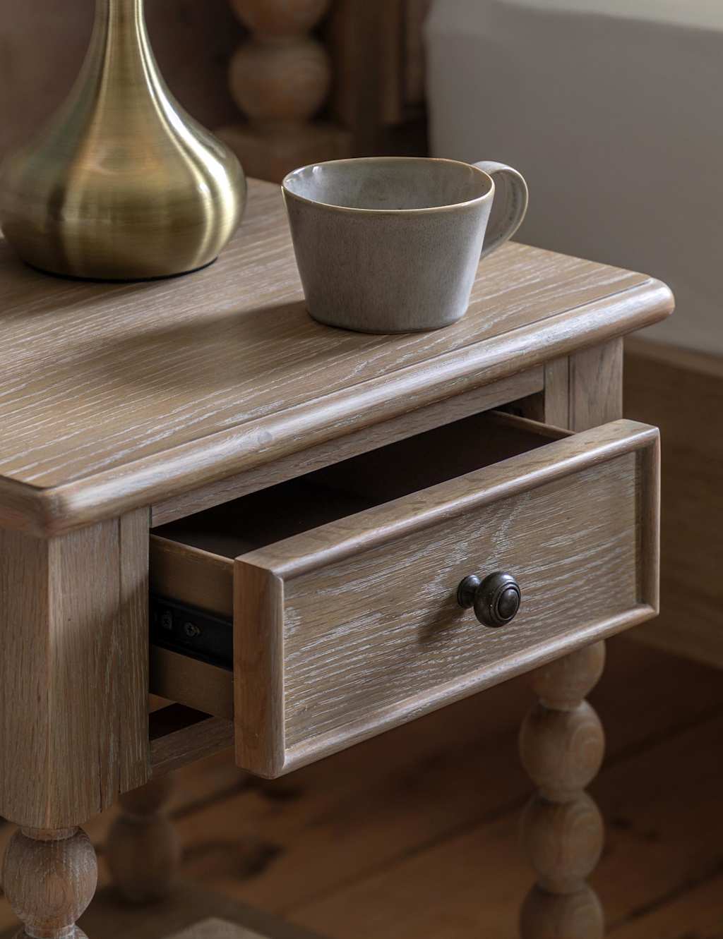 Artisan 1 Drawer Bedside Table 5 of 6