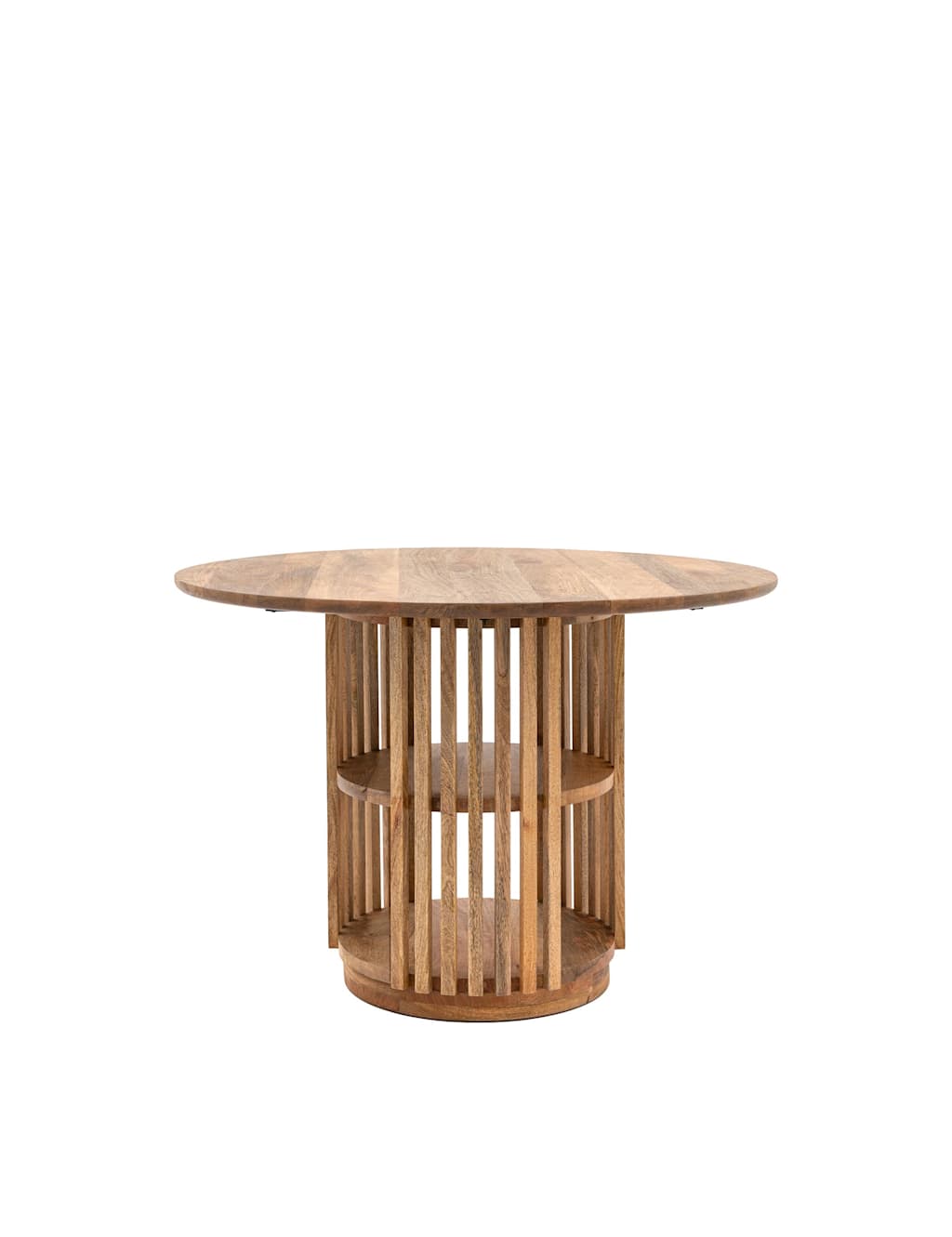 Voss Mango Wood Round Dining Table 2 of 6