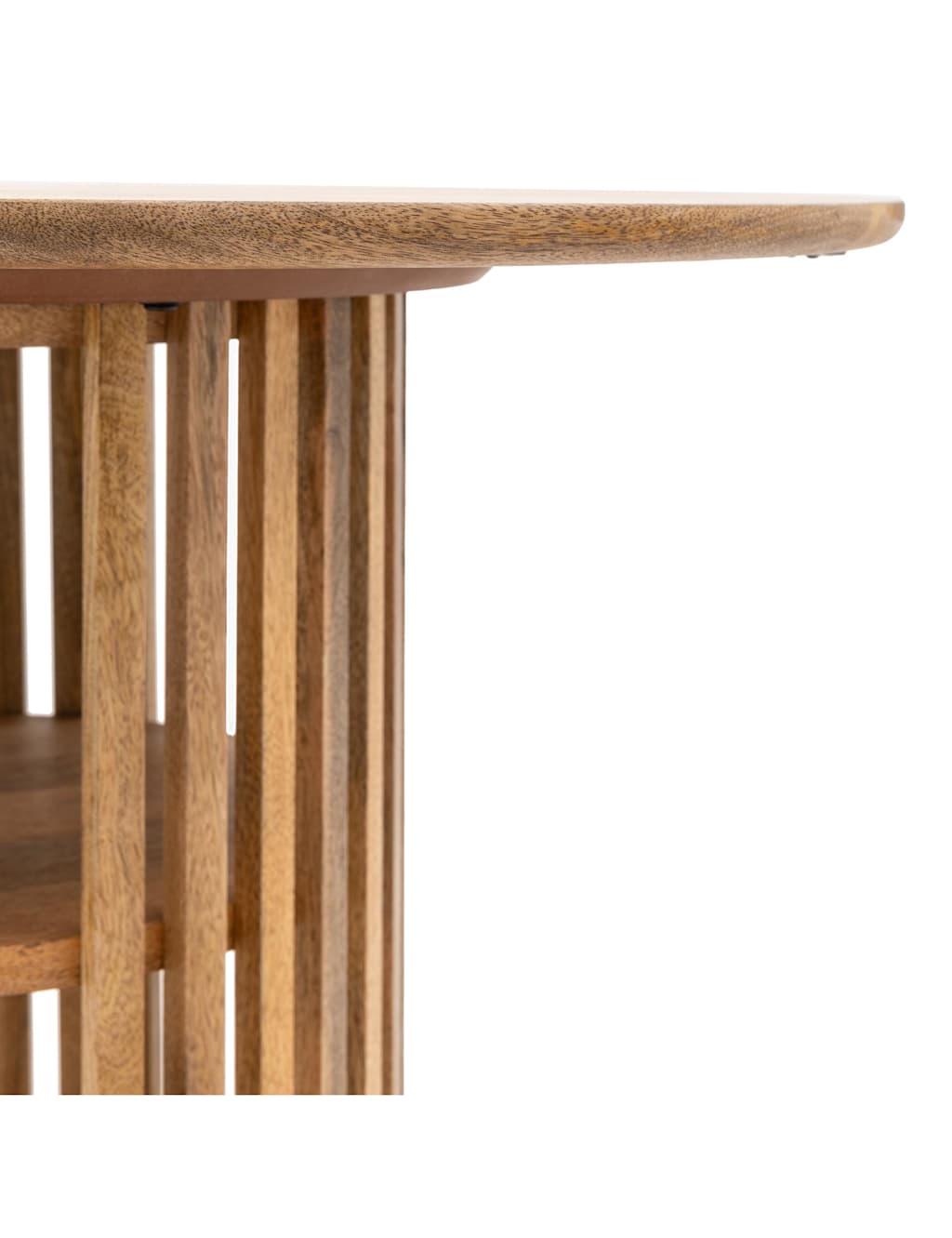 Voss Mango Wood Round Dining Table 4 of 6