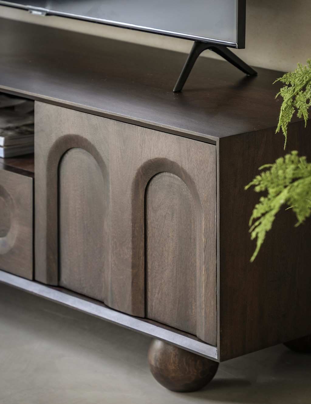 Arc Mango Wood TV Unit 3 of 5