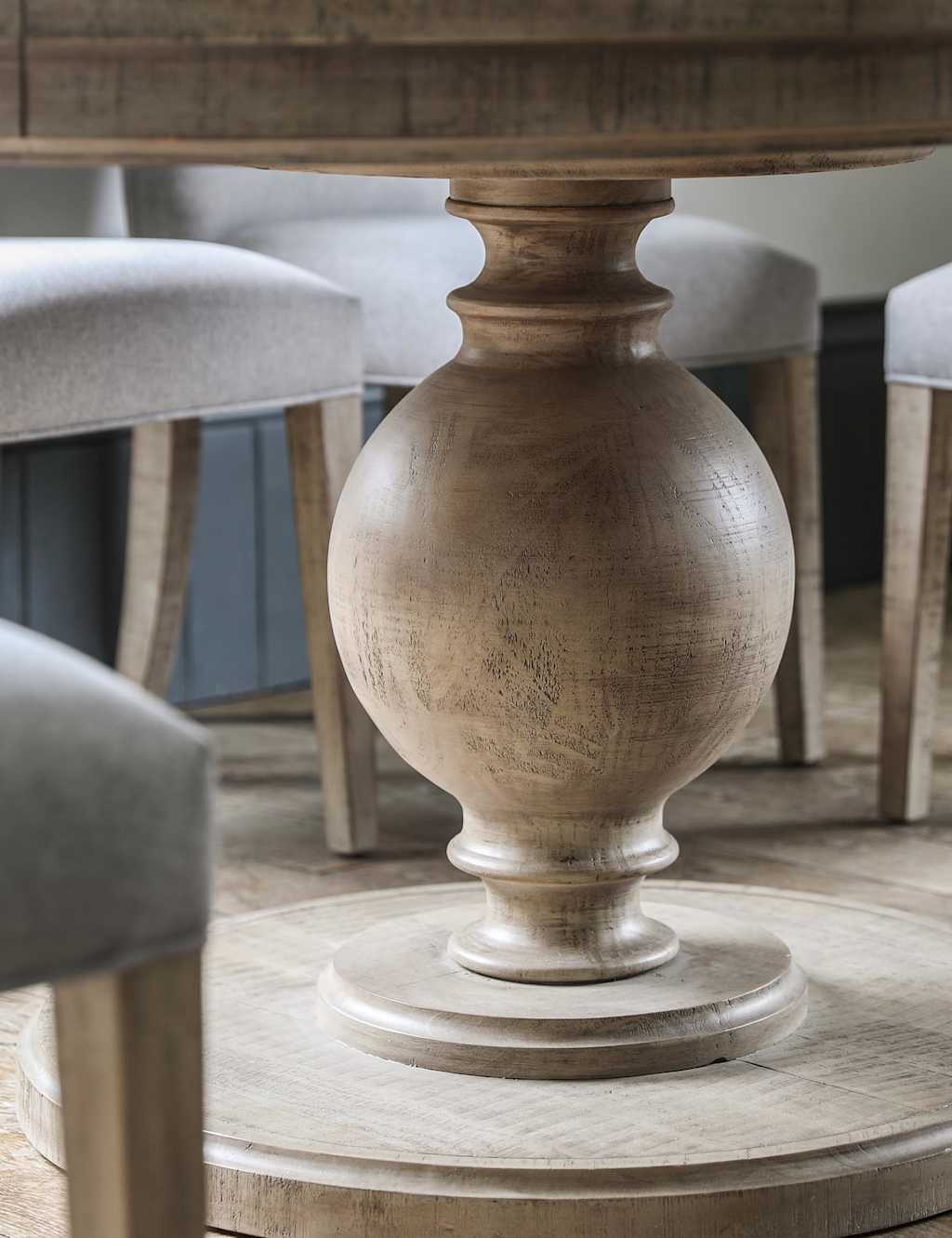 Vancouver Round Extending Dining Table 5 of 6