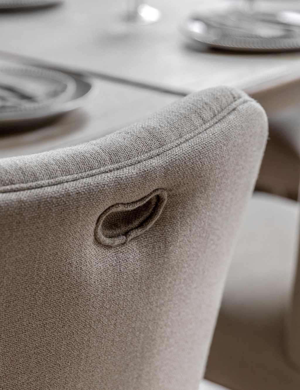 Set of 2 Artisan Fabric Dining Chairs 4 of 4