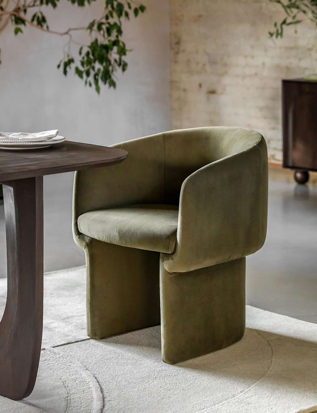 Holm Fabric Dining Chair 1 of 4