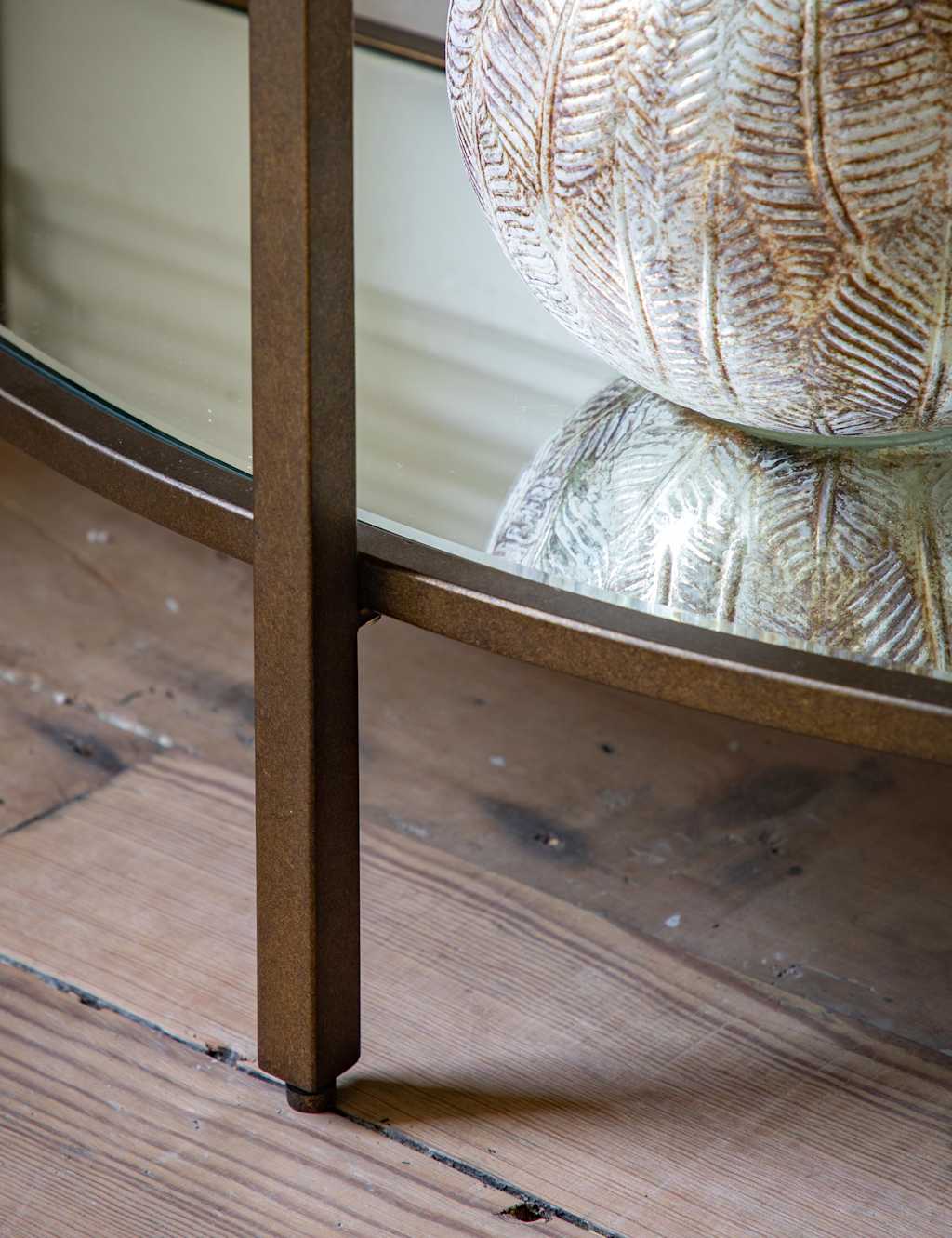 Hudson Metal & Glass Console Table 3 of 3