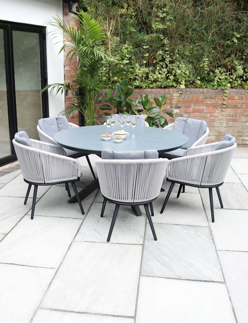 Aspen 6 Seater Garden Table and Chairs 1 of 5