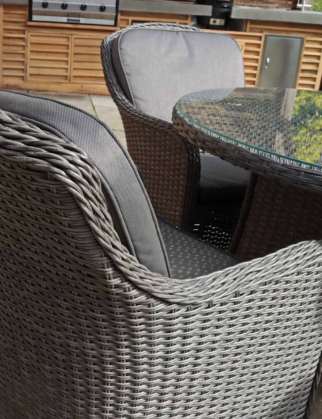 Paris Rattan 4 Seater Dining Set 5 of 6