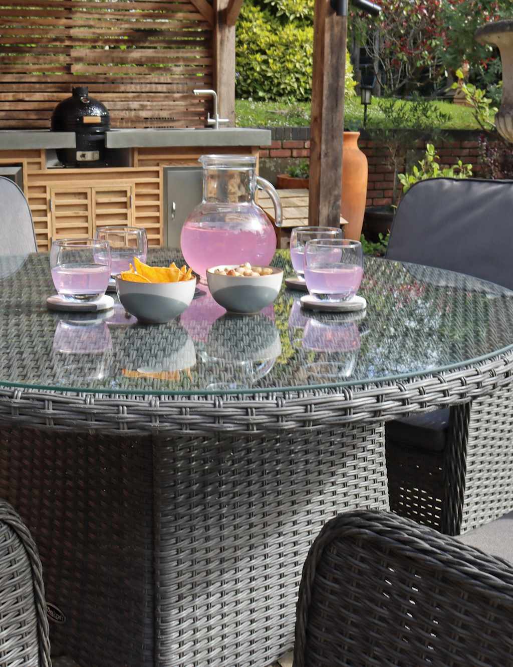 Paris Rattan 4 Seater Dining Set 6 of 6