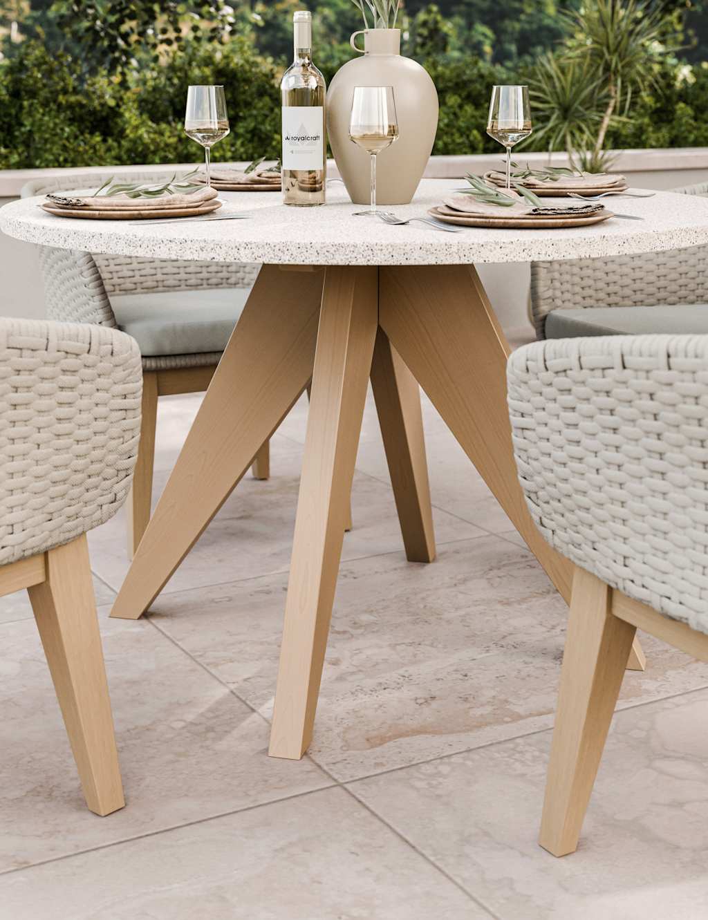 Astral 4 Seater Garden Table and Chairs 3 of 6