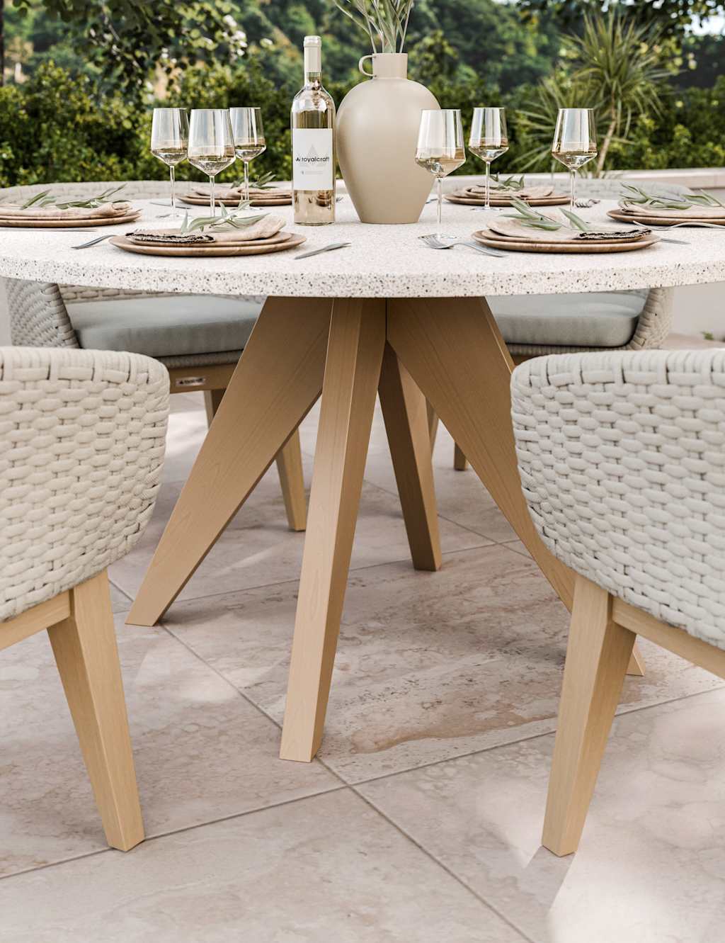 Astral 6 Seater Garden Table and Chairs 3 of 6