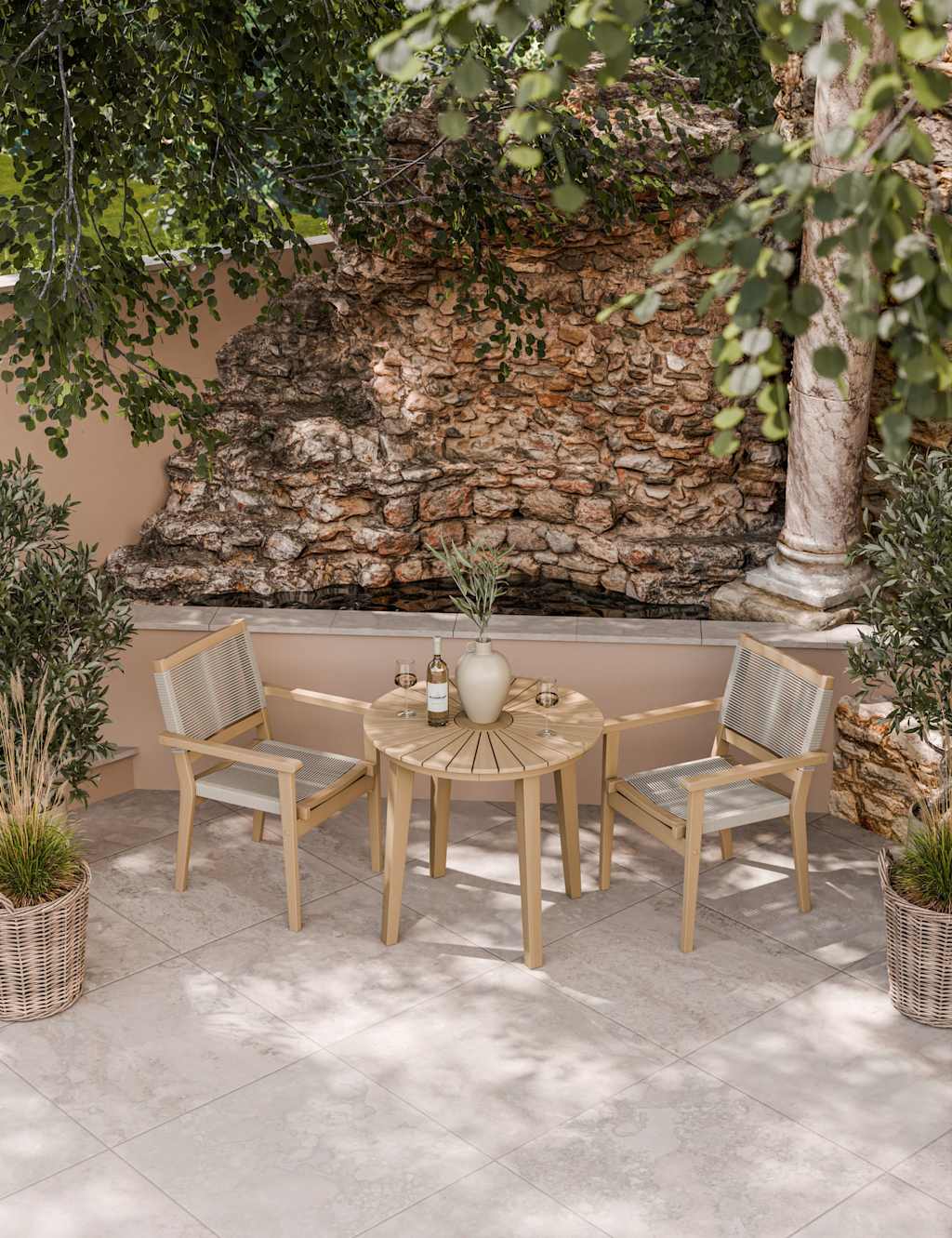 Roma Bistro Table and 2 Chairs 1 of 8