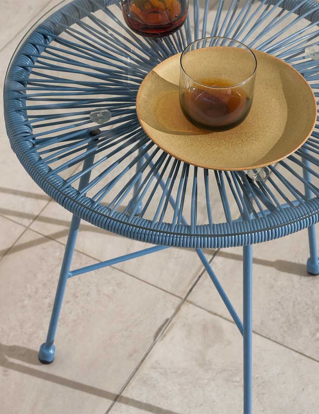 Monaco Rattan Bistro Table and 2 Chairs 3 of 7