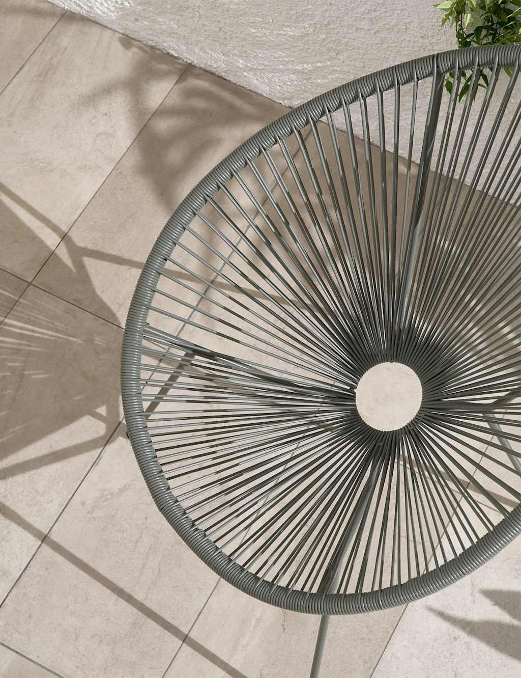 Monaco Rattan Bistro Table and 2 Chairs 4 of 7