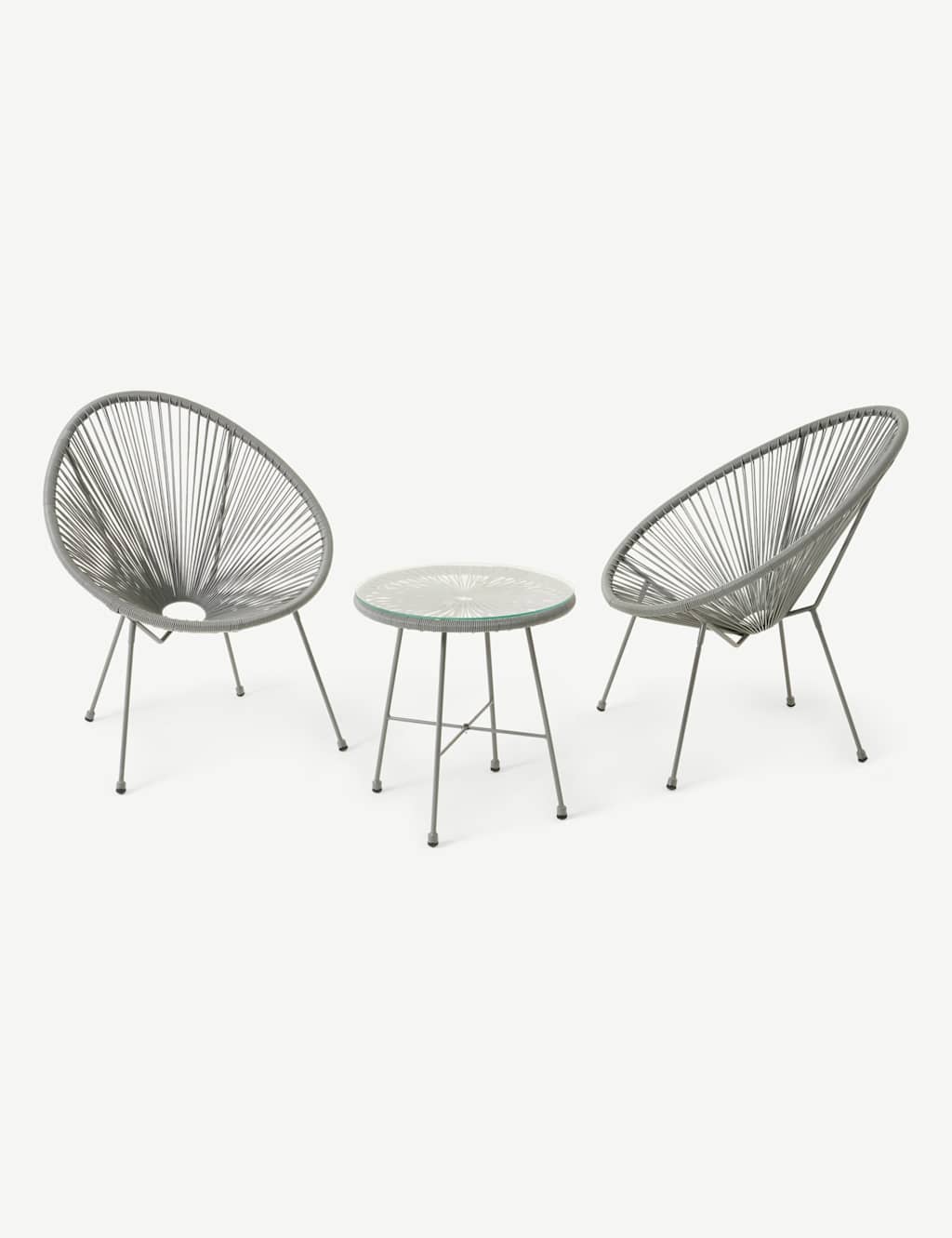 Monaco Rattan Bistro Table and 2 Chairs 2 of 7