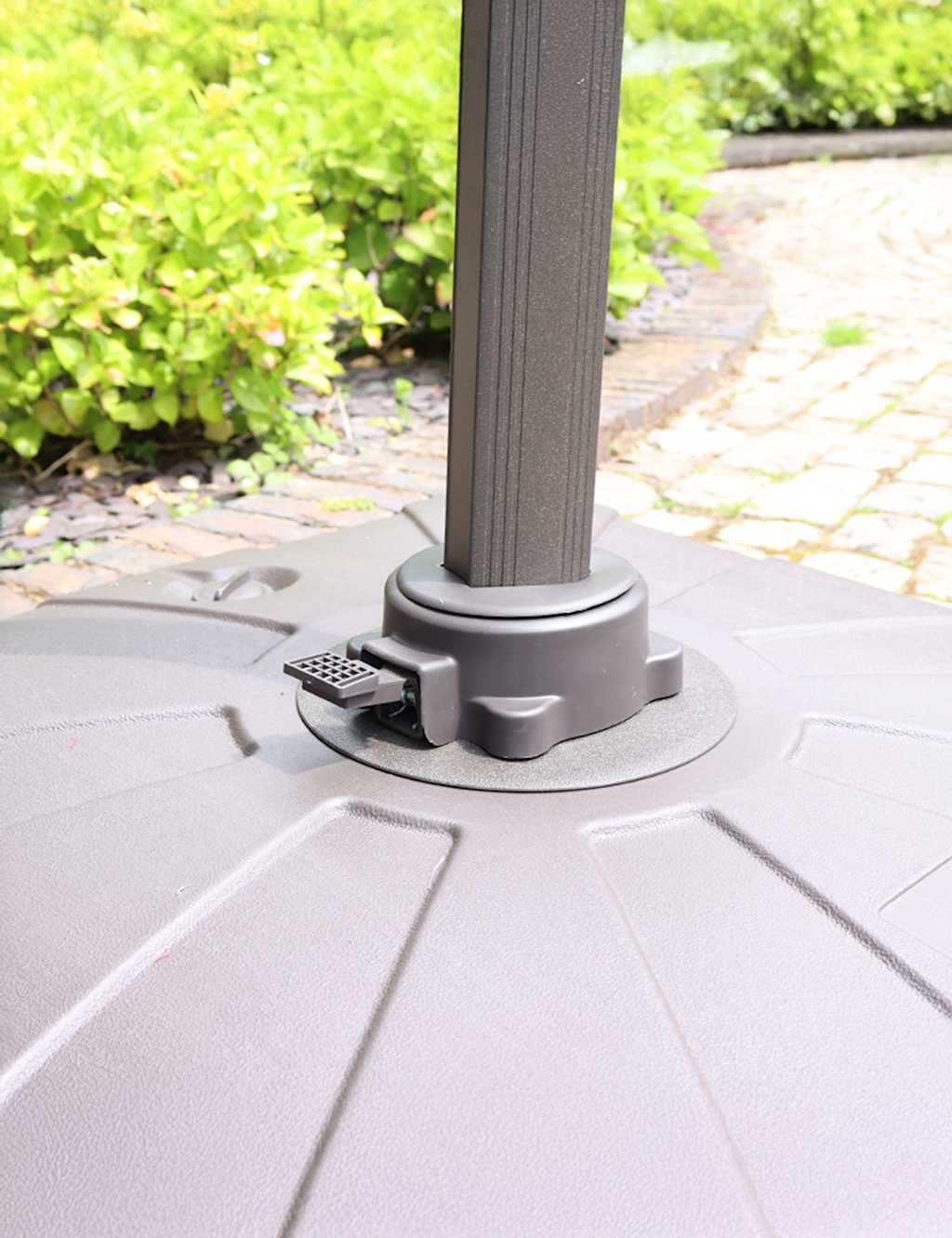 Square LED Parasol with Base 8 of 9