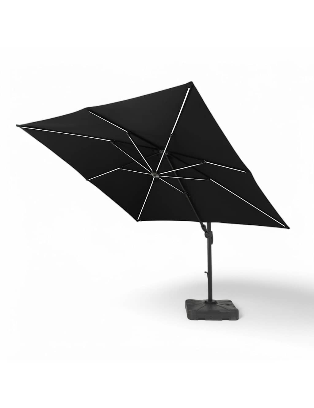 Square LED Parasol with Base 2 of 9