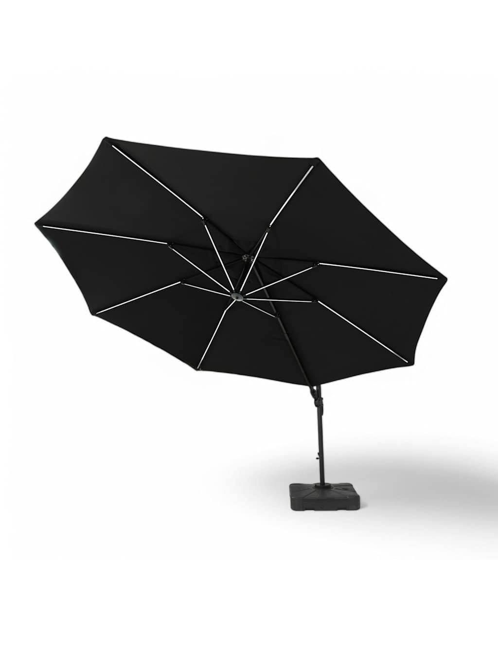 Round LED Parasol with Base 2 of 9