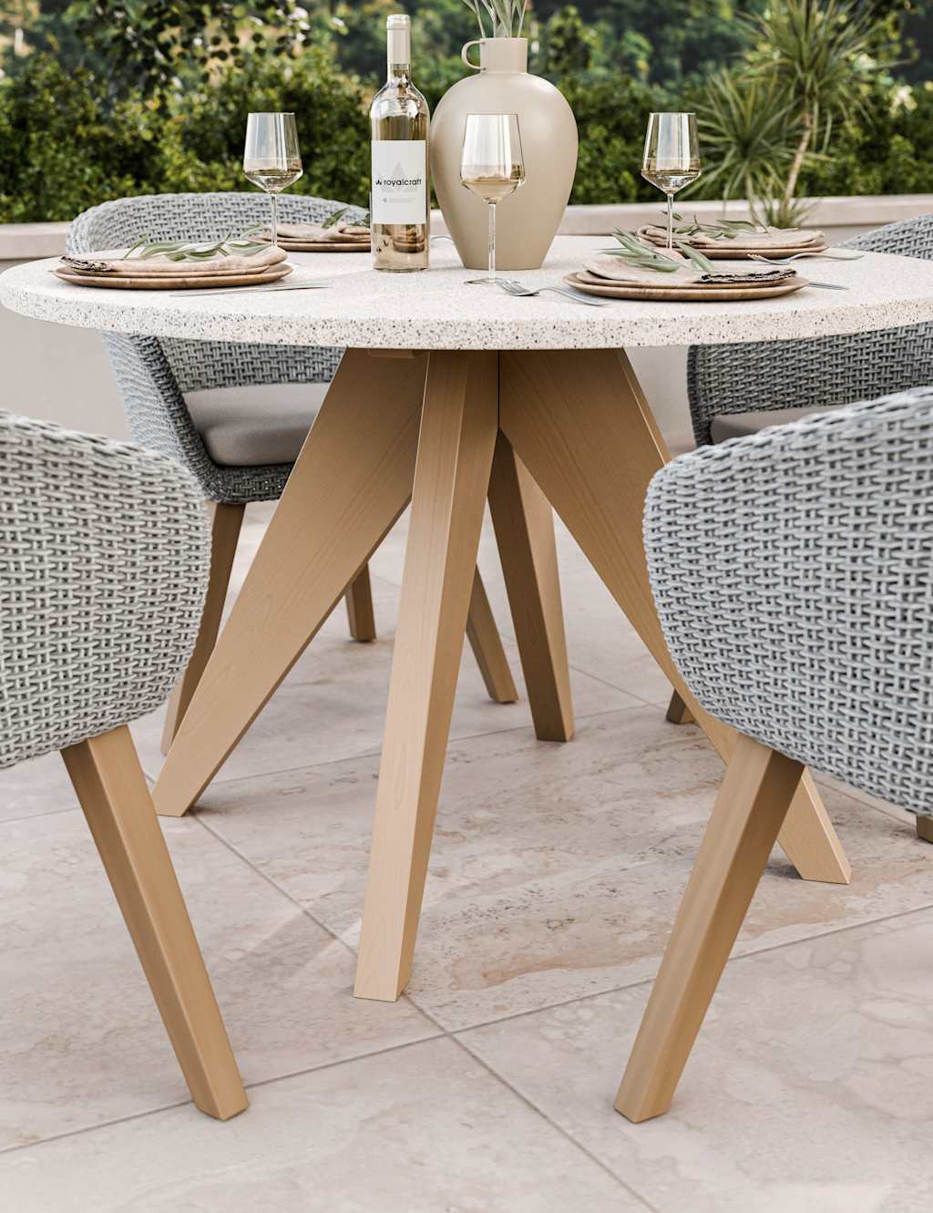 Astral 4 Seater Dining Set 4 of 11