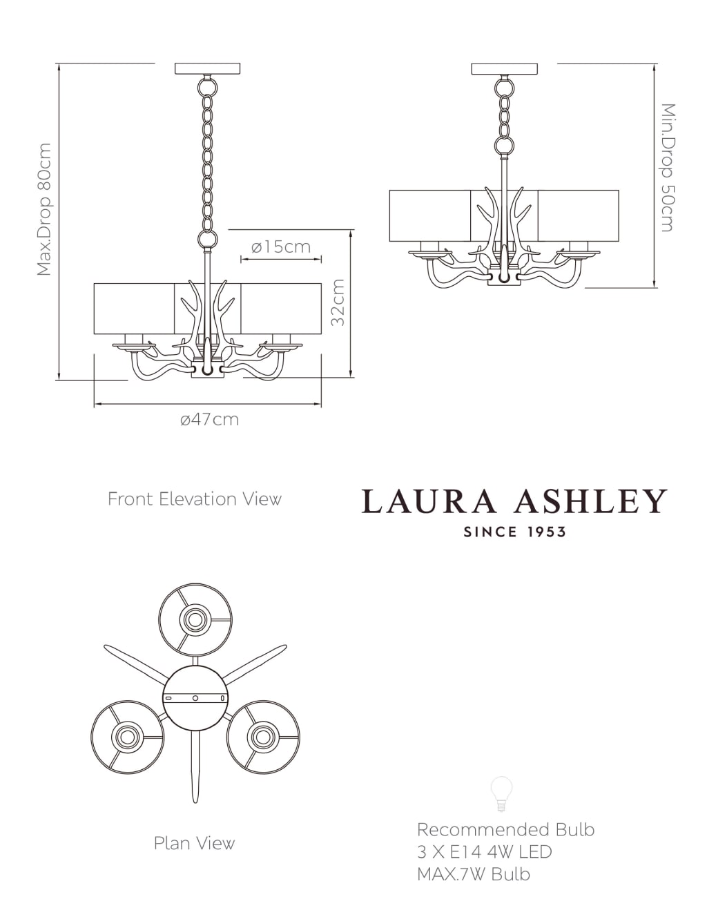 Mulroy Pendant Light Laura Ashley M S