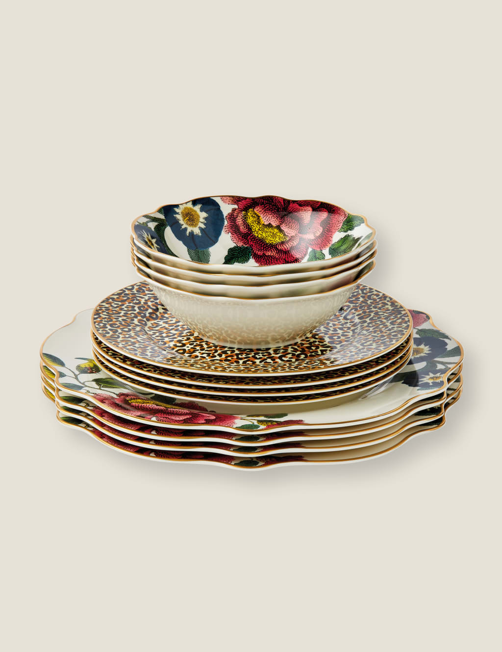 12 Piece Creatures of Curiosity Dinner Set 4 of 4