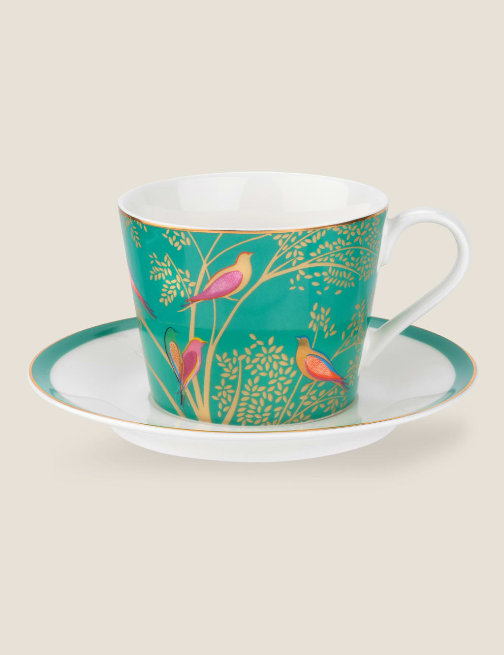 Green Bird Cup & Saucer 2 of 4