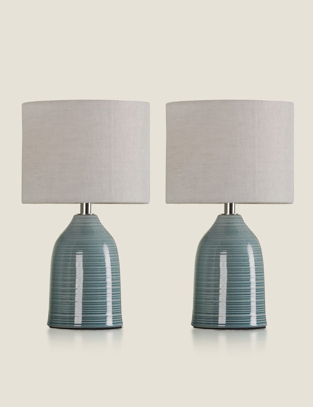 Set of 2 Penny Ceramic Table Lamps 3 of 4