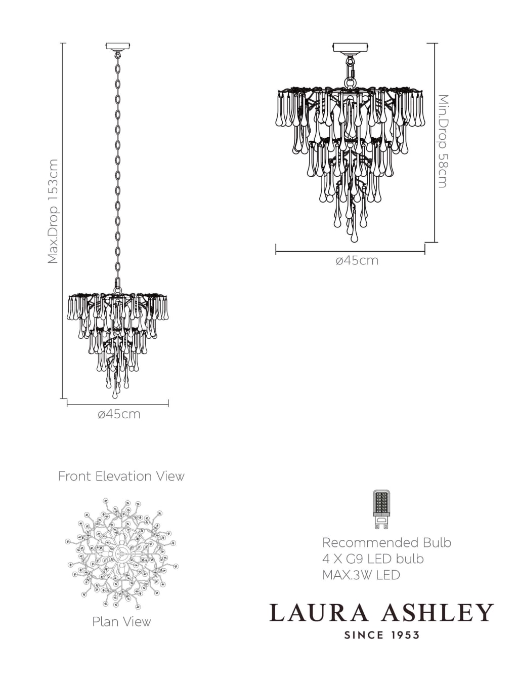 Willow Droplet Pendant Light 6 of 6