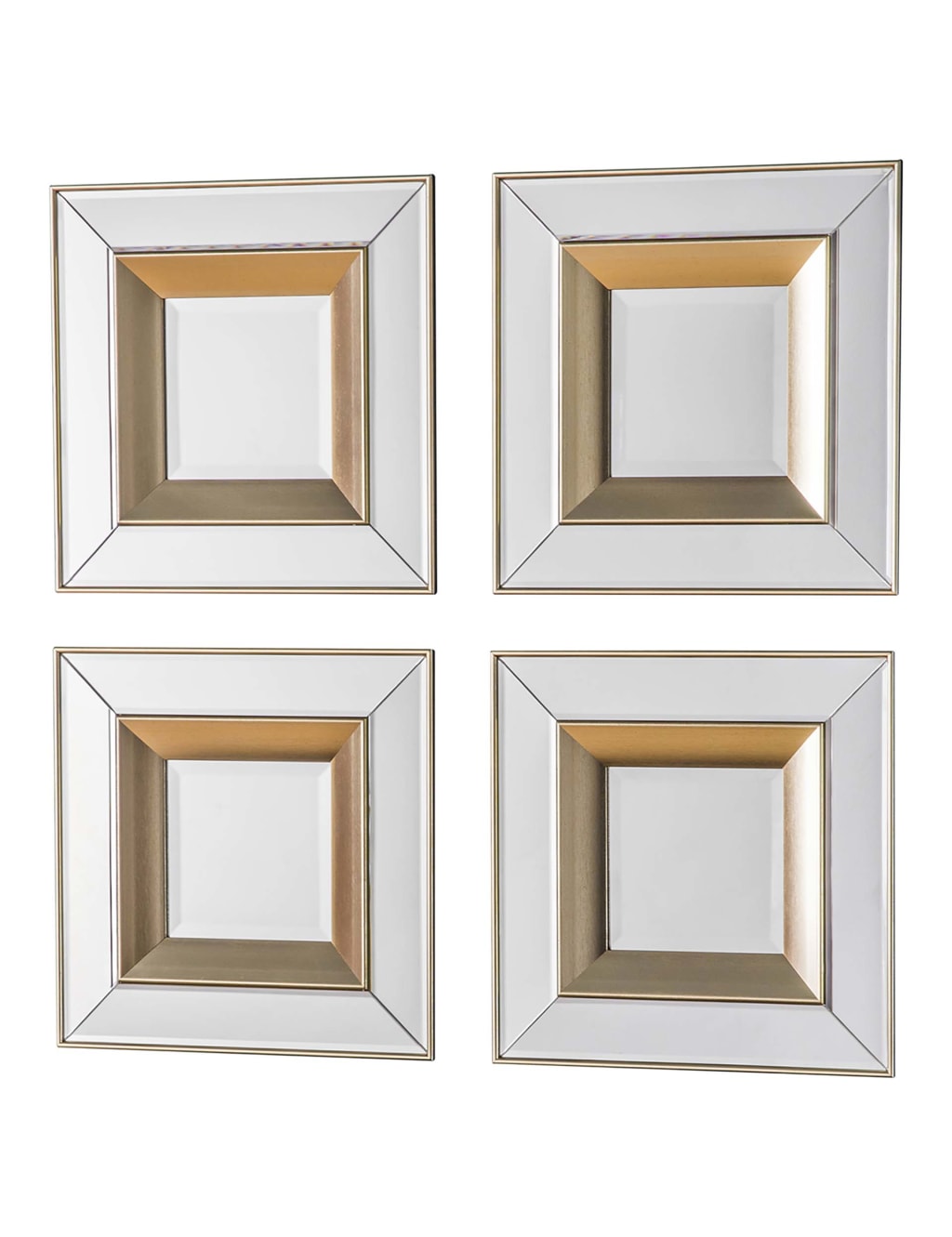 Set of 4 Phantom Square Wall Mirrors 2 of 3