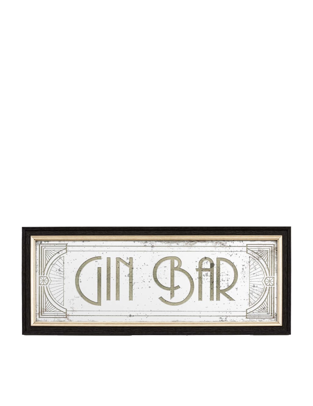 Gin Bar Wooden Frame Medium Wall Mirror 3 of 3