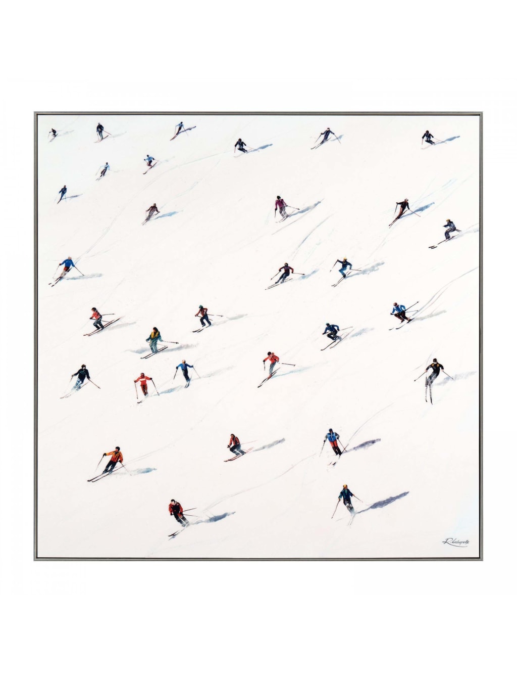Downhill Travel Square Framed Art 2 of 2