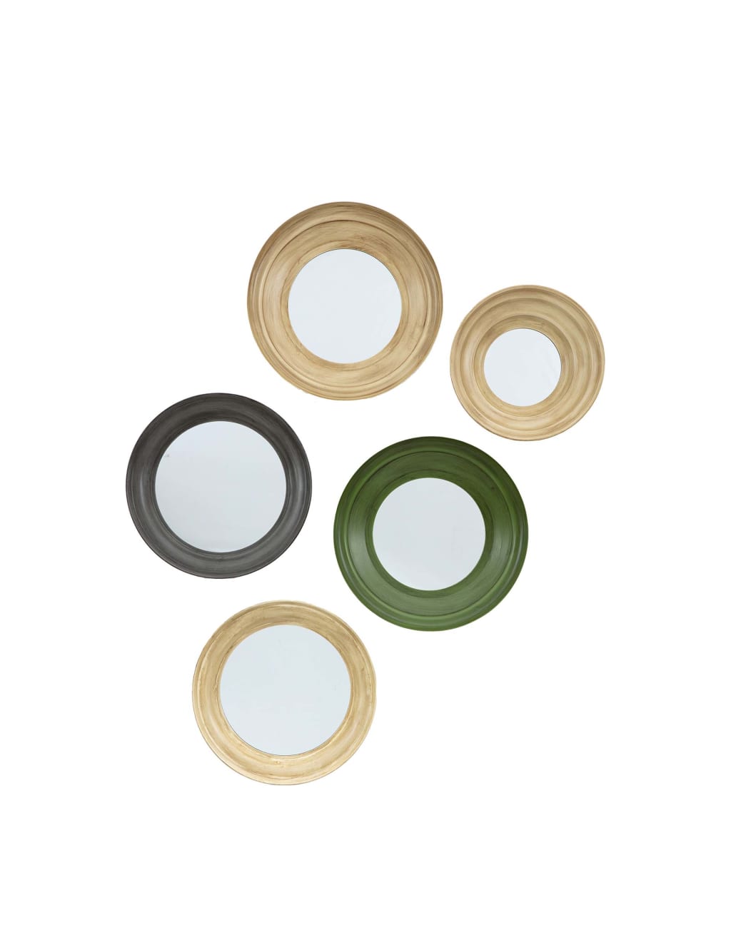 Set of 5 Crosby Round Wall Mirrors 2 of 4