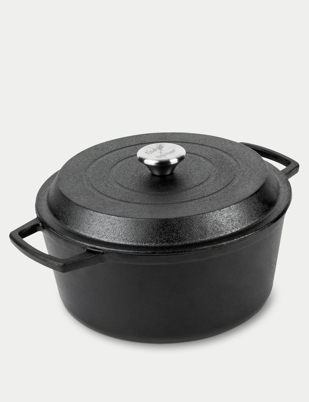 Nadiya 26cm Cast Iron Casserole Dish with Lid 3 of 8