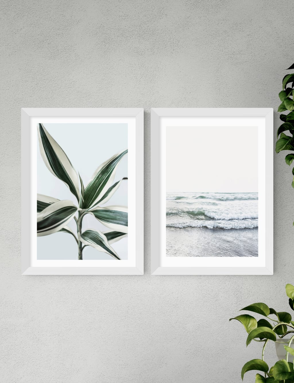 Botanical Beach Twin Set Framed Art 2 of 3